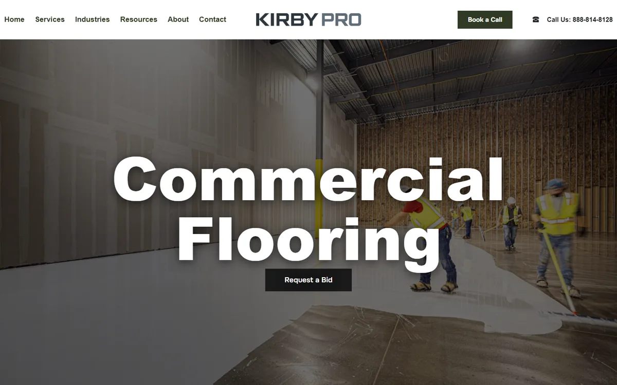 Kirby Pro homepage design preview