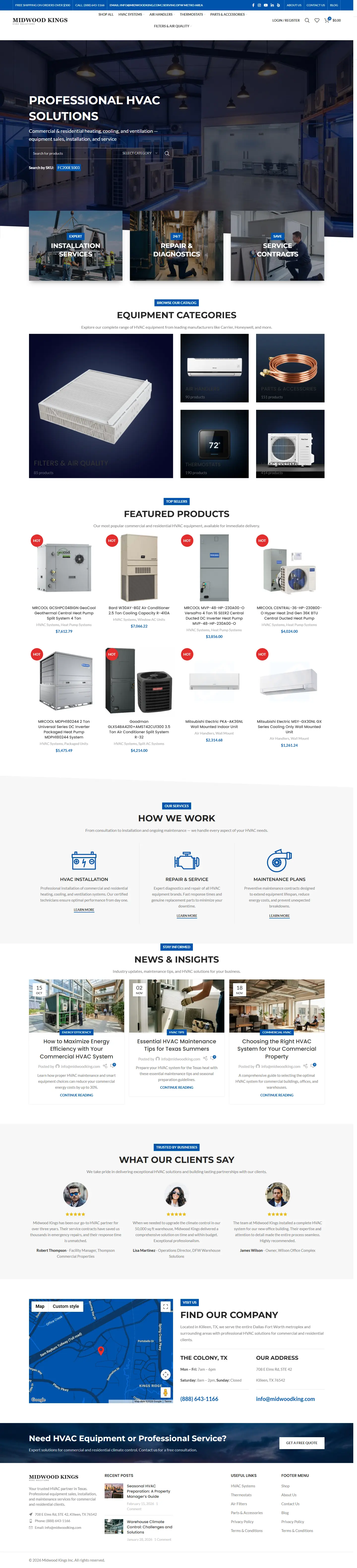 Midwood Kings full homepage screenshot